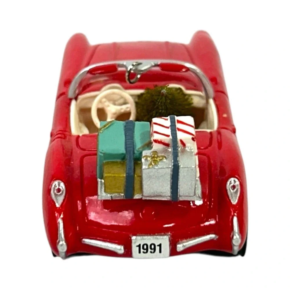 Hallmark 1957 Corvette Keepsake Ornament 1991 Classic American Cars Series 1 Red